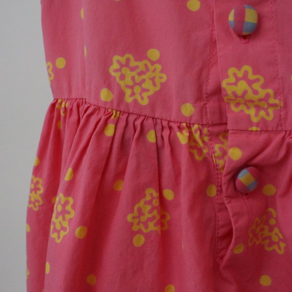 Young Colors Coral Pink Dress Girls Size 6 - Picture 7 of 10